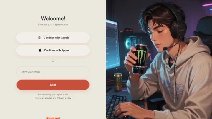 Kindroid interface (2026)