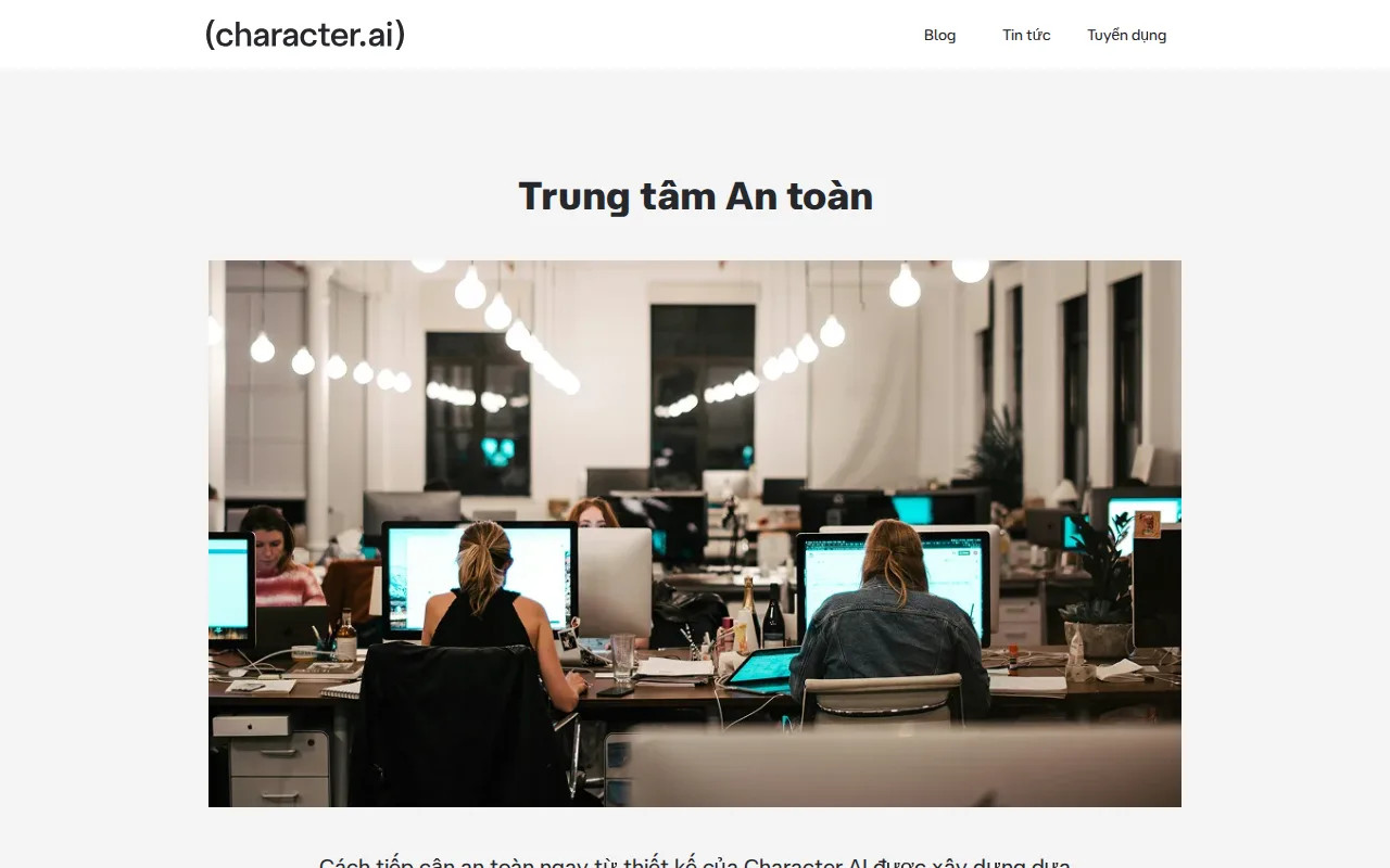 Character.AI interface (2026)