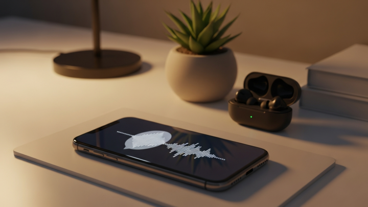 Woman relaxing at home chatting with an AI girl companion on her phone to ease loneliness